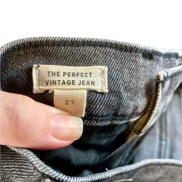 Madewell the Perfect Vintage Jean Black Size 27​​ - Picture 5 of 7